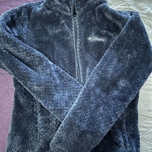 Columbia Navy Plush Full-Zip Fleece Jacket